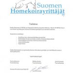 Suomen homekoirayrittäjät sertifikaatti